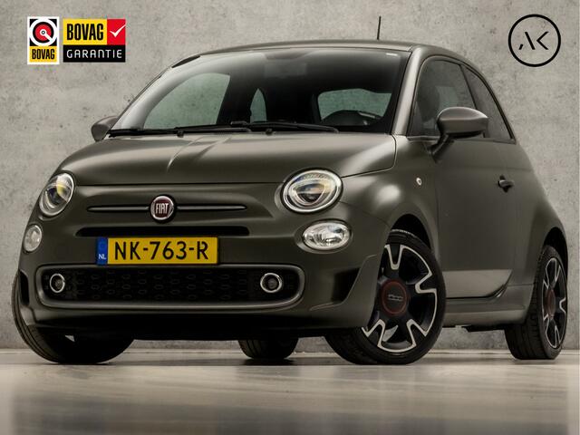 Fiat 500 0.9 TwinAir Turbo Sport 105Pk (MAT GROEN, VIRTUAL COCKPIT, APPLE CARPLAY, GROOT NAVI, LEDER, ZWART HEMEL, CRUISE, PARKEERSENSOREN, GETINT GLAS, NIEUWE APK, NIEUWSTAAT)