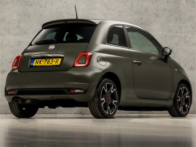 Fiat 500 0.9 TwinAir Turbo Sport 105Pk (MAT GROEN, VIRTUAL COCKPIT, APPLE CARPLAY, GROOT NAVI, LEDER, ZWART HEMEL, CRUISE, PARKEERSENSOREN, GETINT GLAS, NIEUWE APK, NIEUWSTAAT)