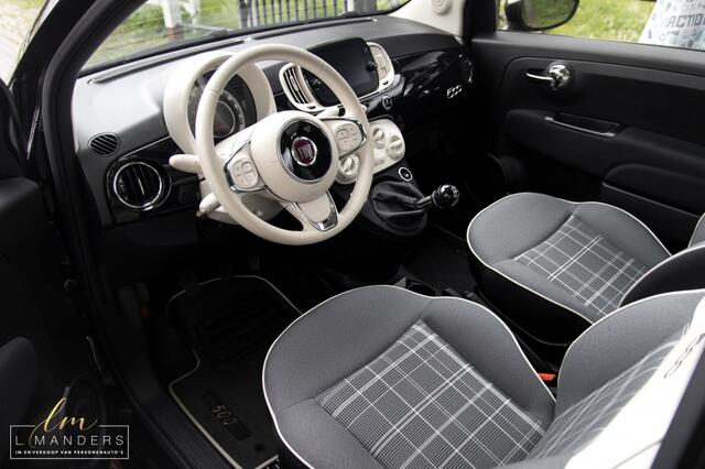 Fiat 500 1.0 Hybrid Lounge 2021 ZWART | Apple CarPlay | Airco | Cruise Co