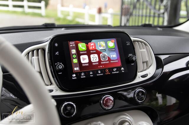 Fiat 500 1.0 Hybrid Lounge 2021 ZWART | Apple CarPlay | Airco | Cruise Co
