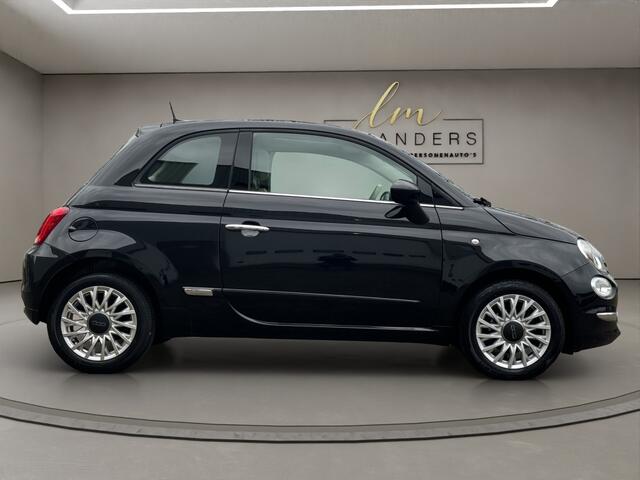 Fiat 500 1.2 Lounge 2017 ZWART | Panoramadak | Apple CarPlay | Benzine |