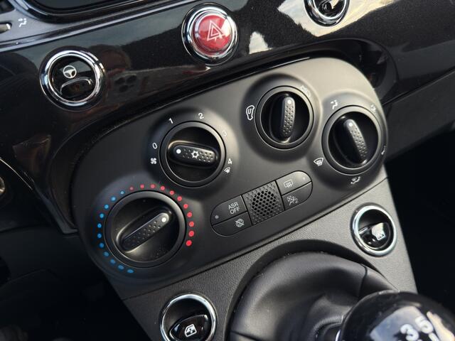 Fiat 500 1.0 Hybrid Dolcevita 2023 ZWART | Panoramadak | Apple CarPlay |