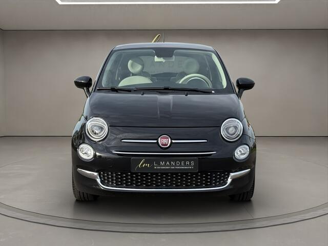 Fiat 500 1.2 Lounge 2018 ZWART | Navigatie | Panoramadak
