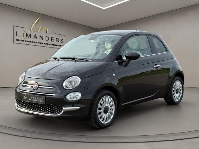 Fiat 500 1.2 Lounge 2018 ZWART | Navigatie | Panoramadak