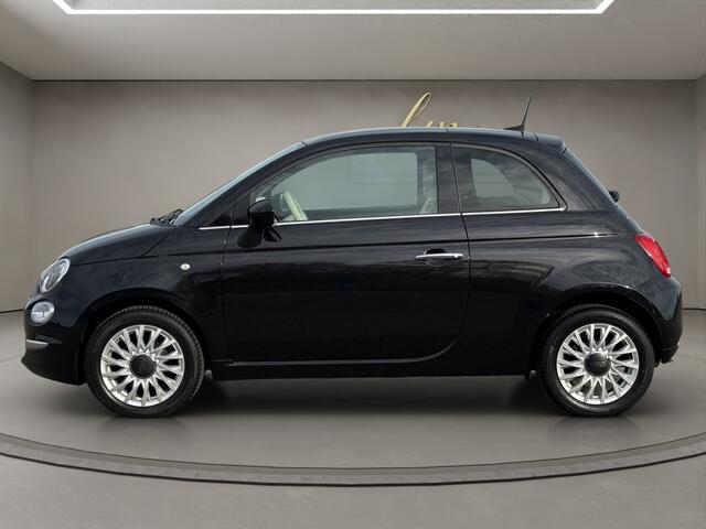 Fiat 500 1.2 Lounge 2018 ZWART | Navigatie | Panoramadak