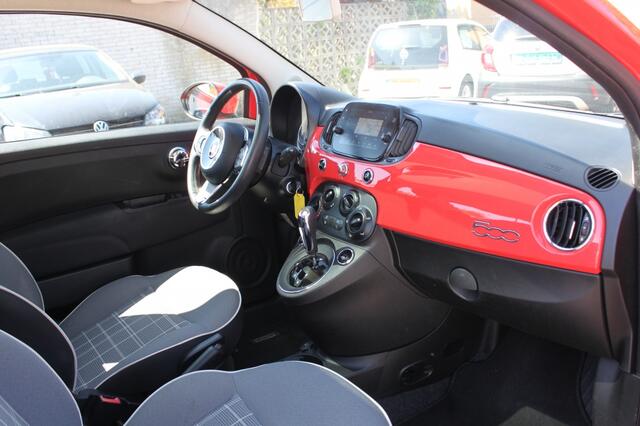 Fiat 500 0.9 TwinAir T Lounge, automaat, navigatie.