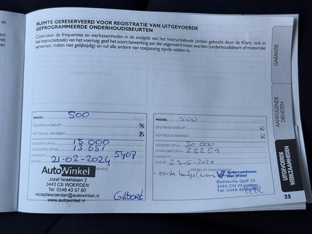 Fiat 500 1.0 Hybrid Club / Airco / Apple Carplay&Android Auto / Bluetooth / DAB / Cruise / Elektrische Ramen Voor /