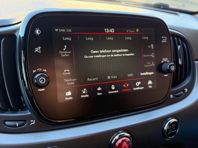 Fiat 500 0.9 TWINAIR T SPORT AUTOMAAT NAV CRUISE PDC CARPLAY CLIMA DAB LMV