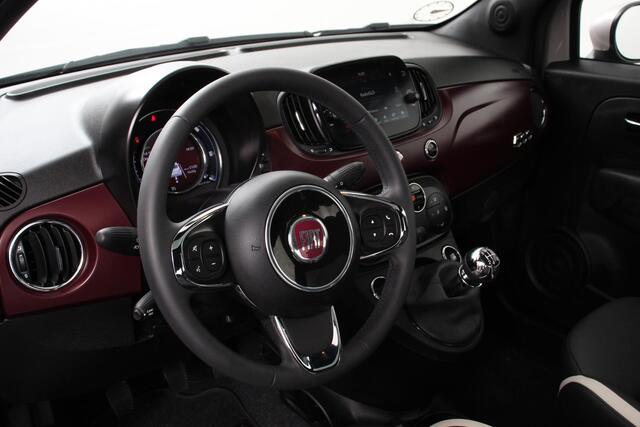 Fiat 500 1.2 Lounge | Lederen Bekleding | Climate control | Panorama dak | Parkeer sensoren | Bluetooth | Lichtmetalen velgen