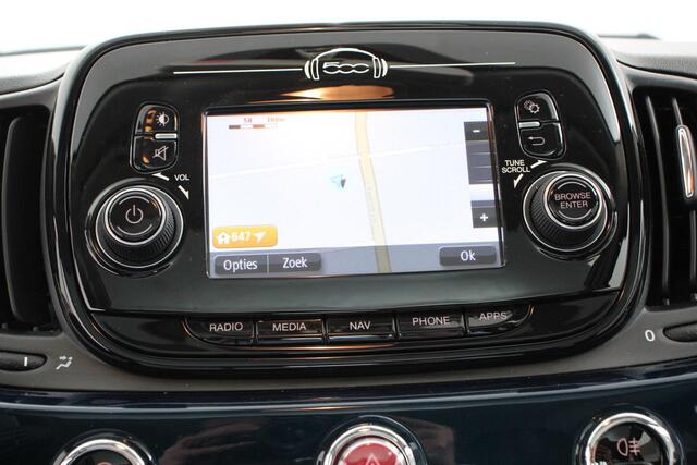 Fiat 500 1.2 Lounge | Navigatie | Climate Control | Lederen Bekleding | Panoramadak | Cruise Control | Bluetooth | Parkeersensoren | Lichtmetalen velgen