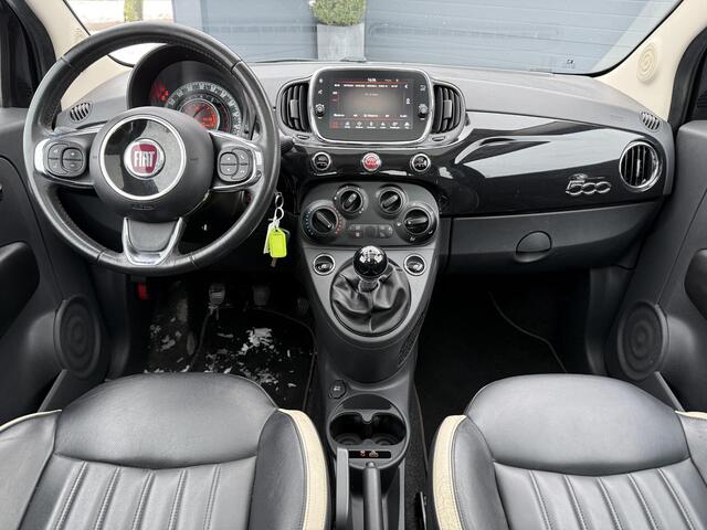 Fiat 500 0.9 TwinAir Turbo Lounge 1e Eigenaar,Leder,Panodak,Airco,Cruise,Lm velgen,N.A.P,Nieuwe Apk bij Aflevering