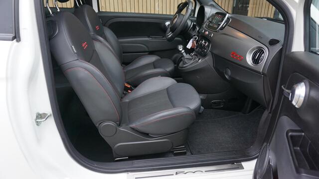 Fiat 500 1.0 70pk 3Drs Hybrid Sport Schuif/kantel Panoramadak Sportstoelen 16inch LM Virtual *NL auto* 40842km!