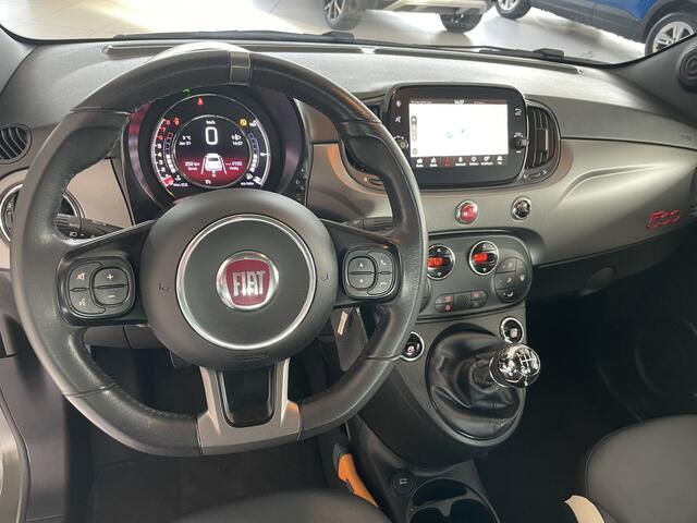 Fiat 500 0.9 TwinAir Turbo Sport Mat Groen Airco - Cruise control - Bluetooth - Groot navigatiesysteem - Mistlampen voor - Licht metalen velgen 16 inch - Start/stop systeem - Stuur leder - Stuur multifunctioneel - Centrale deurvergrendeling met afstandsbediening