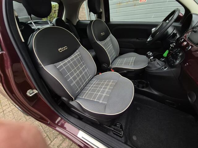 Fiat 500 0.9 TwinAir Turbo Lounge Panoramadak, Navigatie. In werkelijke nieuwstaat.