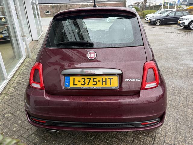 Fiat 500 1.0 Hybr. Sport, Zijskirt, 16"inch, Carplay, PDC