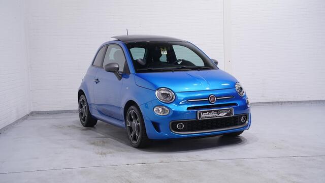Fiat 500 1.2 Lounge panodak private-glas PDC-A climate-controle DAB Navigatie apple carplay bleutooth telefoon 16"-lmv