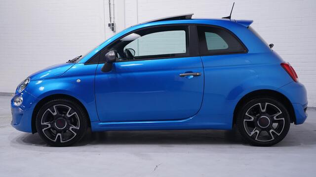 Fiat 500 1.2 Lounge panodak private-glas PDC-A climate-controle DAB Navigatie apple carplay bleutooth telefoon 16"-lmv