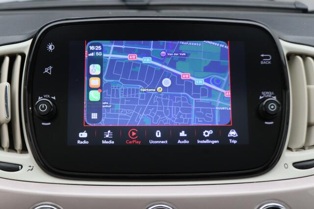 Fiat 500 1.0 Hybrid Dolcevita Panoramadak, Cruise, Apple Carplay, PDC, 15"