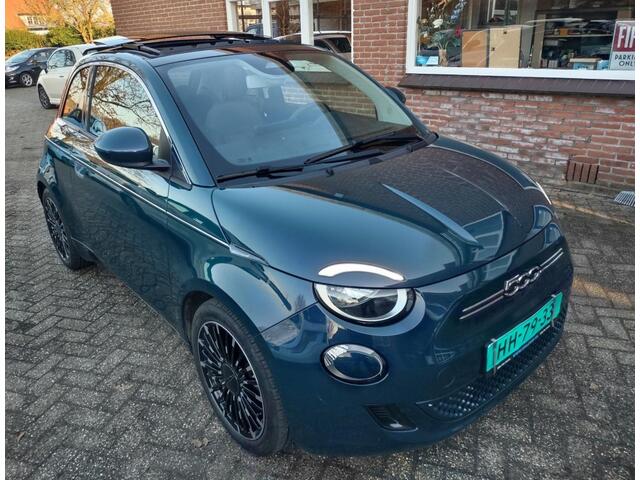 Fiat 500 E-2023 -42KW- Snelladen- Schuifkanteldak-meer....