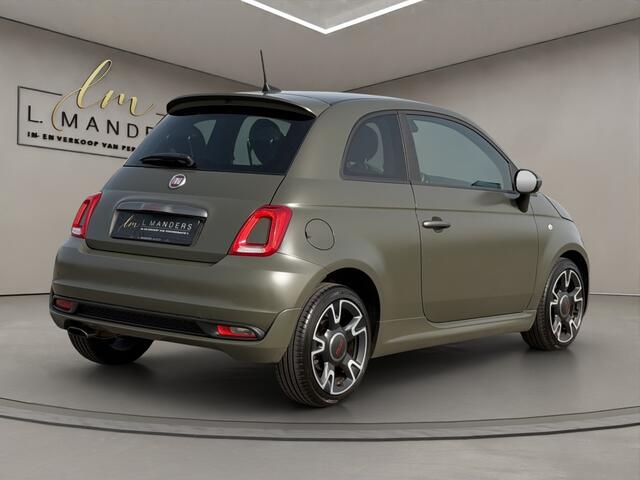 Fiat 500 0.9 TwinAir T Sport 2018 MAT GROEN | Apple CarPlay | Leder