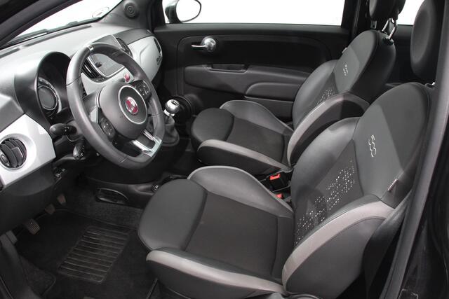 Fiat 500 1.0 Hybrid Sport Connect Navigatie Apple Carplay/Android Auto Half Lederen Bekleding Airco Dab Led Cruise Control Lichtmetalen Velgen