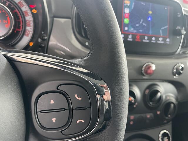 Fiat 500 1.0 Hybrid Dolcevita Airco - Apple carplay - Panoramadak - Parkeersensor achter - Cruise control - navigatiesysteem - Licht metalen velgen 15 inch - Elektrische ramen voor - Bluetooth - Start/stop systeem - Stuur