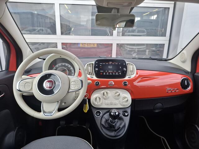Fiat 500 1.2 Pop | Android Auto/Apple Carplay | Lichtmetalen Velgen 15" | Parkeersensoren Achter | Airco |