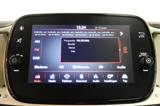 Fiat 500 1.0 Hybrid Cult Cabrio | Airco | Cruise control | AppleCarplay AndroidAuto Navigatie |