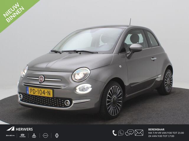 Fiat 500 0.9 TwinAir Turbo Lounge / Cruise Control / Airco / Navigatie / DAB / Bluetooth / Multifunctioneel Stuurwiel / Parkeersensoren / Glazendak / Historie Bekend