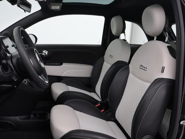 Fiat 500 1.0 Hybrid Dolcevita | Panoramadak | Half leder | Cruise control | Carplay | Climate control | Bluetooth | Lichtmetalen velgen