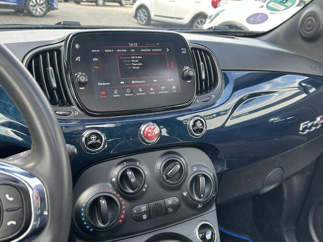 Fiat 500 Cabrio 1.2 Lounge | Carplay | Historie | 15' Velgen | Cruise Control | Parkeersensoren Achter