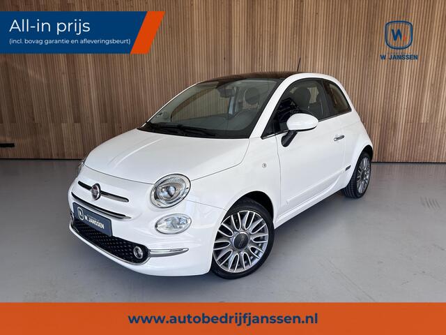 Fiat 500 0.9 TwinAir Turbo Lounge Zonnedak | Parkeersensoren | Navi
