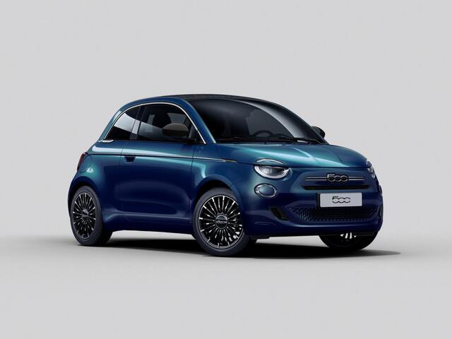 Fiat 500 Hybrid La Prima Cabrio | Clima | LED | PDC | JBL Premium Audio | 17" | Camera | Canneloni Ivory/Piombo interieur