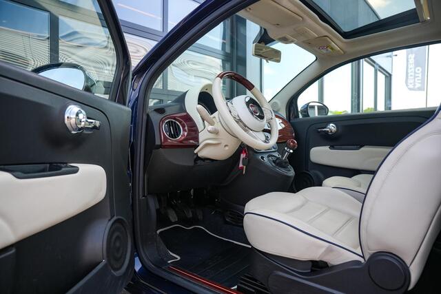 Fiat 500 0.9 TwinAir T Riva Schuifdak Leer Navigatie Cruise Control PDC