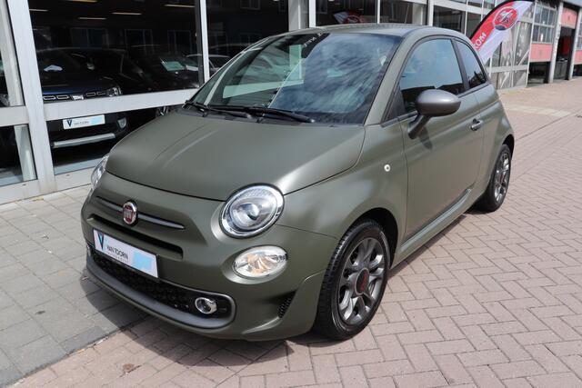 Fiat 500 S 1.2 Automaat. Speciale originele matte kleur, navigatie, unieke auto!