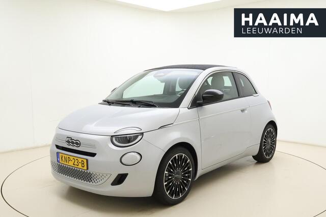 Fiat 500 1.0 Hybrid La Prima Cabrio | DEMO | Lederen bekleding | Camera | 8 Jaar speciale garantie | Parkeersensoren | Climate control