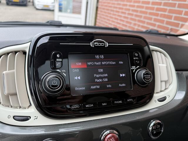Fiat 500 0.9 TwinAir T Lounge NAVI PANO CRUISE PDC NL-AUTO