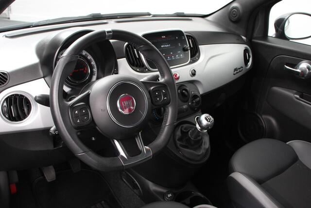 Fiat 500 1.0 Hybrid Sport Navigatie Half Lederen Bekleding Airco Dab Cruise Control Lichtmetalen Velgen Sportstoelen