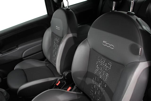 Fiat 500 1.0 Hybrid Sport Navigatie Half Lederen Bekleding Airco Dab Cruise Control Lichtmetalen Velgen Sportstoelen
