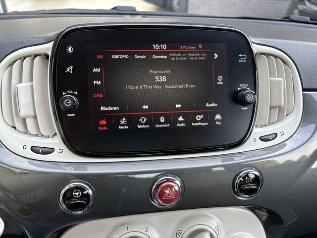 Fiat 500 1.2 Lounge Automaat - Airco - Apple carplay - Navigatie - Cruise control - Bluetooth - Licht metalen velgen 16 inch - Radio - Elektrische ramen - Stuur leder - Stuur multifunctioneel - Start/stop systee - Centrale vergrendeling met afstandsbediening