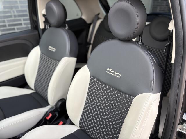 Fiat 500 1.0 Hybrid Dolcevita, schuifkantel/panodak, cruise/climate controle, 1/2leder