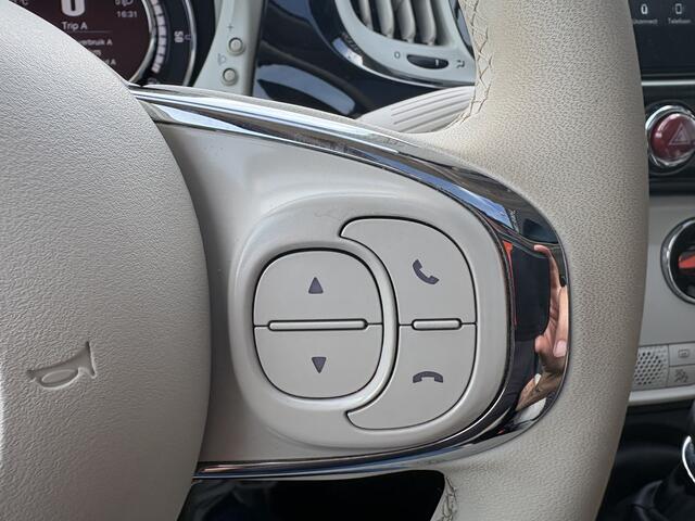 Fiat 500 1.0 Hybrid Dolcevita, schuifkantel/panodak, cruise/climate controle, 1/2leder
