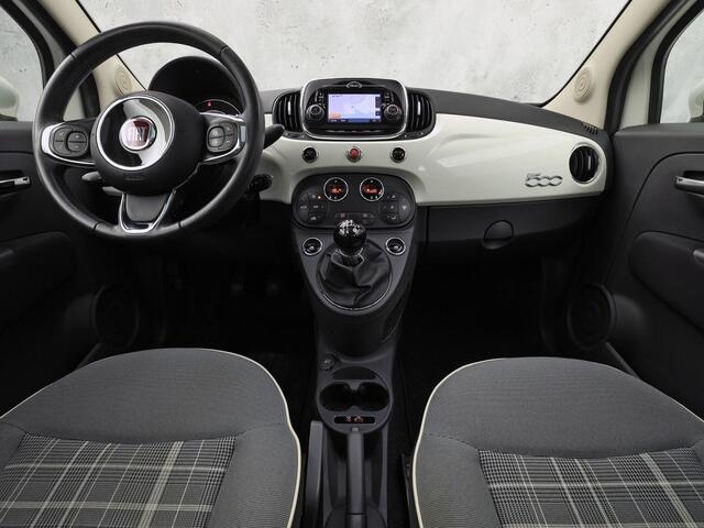 Fiat 500 0.9 TwinAir Turbo Lounge (PANORAMADAK, VIRTUAL COCKPIT, NAVIGATIE, CLIMATE, PARKEERSENSOREN, SPORTSTOELEN, CRUISE, LM VELGEN, NIEUWE APK, NIEUWSTAAT)