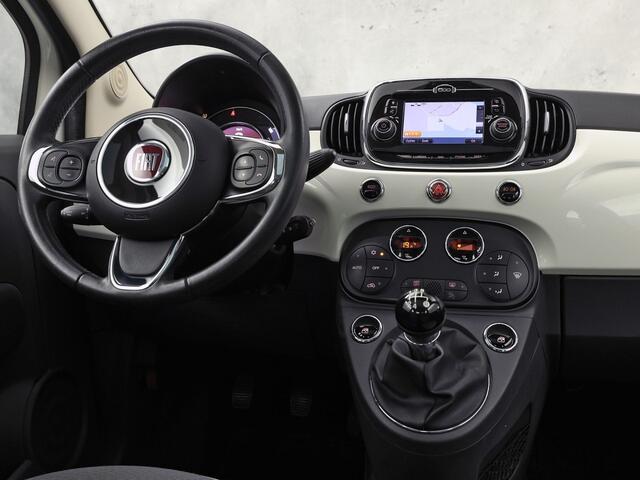 Fiat 500 0.9 TwinAir Turbo Lounge (PANORAMADAK, VIRTUAL COCKPIT, NAVIGATIE, CLIMATE, PARKEERSENSOREN, SPORTSTOELEN, CRUISE, LM VELGEN, NIEUWE APK, NIEUWSTAAT)