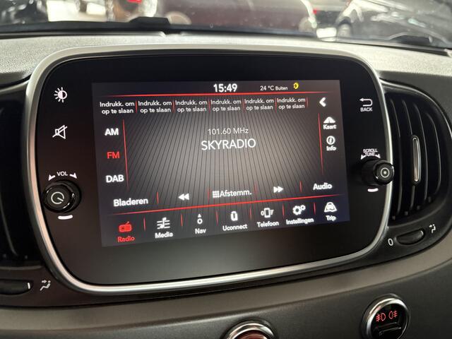 Fiat 500 1.0 Hybrid Rockstar Airco - Apple carplay - Navigatie - Parkeersensoren achter - Bluetooth - Cruise control - Glazen panoramadak - Licht metalen velgen 16 inch - Elektrische ramen - Mistlampen - Radio - Start/stop systeem - Stuur multifunctioneel - Stuur leder - Centrale vergrendeling met afstandsbediening