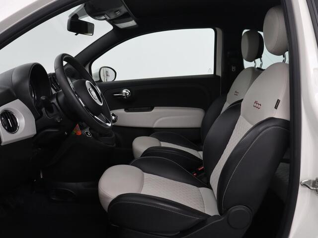 Fiat 500 1.0 Hybrid Launch Edition | Vouwdak | Leder | Bluetooth | Navigatie | Virtueel dashboard | 16" velgen