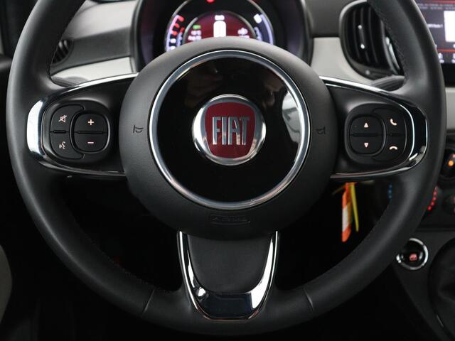 Fiat 500 1.0 Hybrid Launch Edition | Vouwdak | Leder | Bluetooth | Navigatie | Virtueel dashboard | 16" velgen