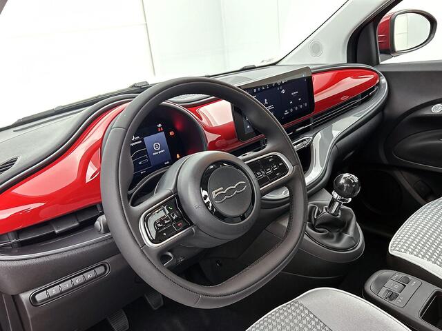Fiat 500 1.0 Hybrid Torino Launch Edition | Climate Control | LMV 16" | Apple carplay/Android Auto | Parkeersensoren | AKTIEKORTING! | 2 + 6 Jaar Speciale Garantie! |