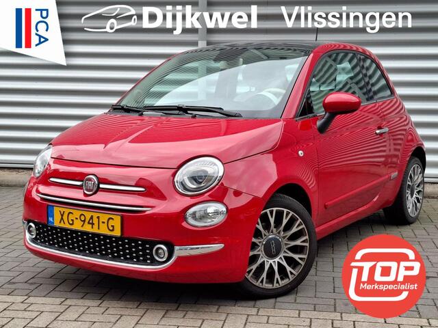 Fiat 500 TwinAir Turbo Collezione Glazen schuifdak/Nav/LMV