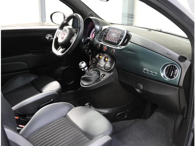 Fiat 500 1.0 Hybrid Rockstar | 1ste eigenaar | Climate Control | Cruise Control | Glazen dak | LEER/Stof | Parkeersensoren | AppleCarPlay/AndroidAuto | Isofix | Privacy Glass | DAB Radio |
